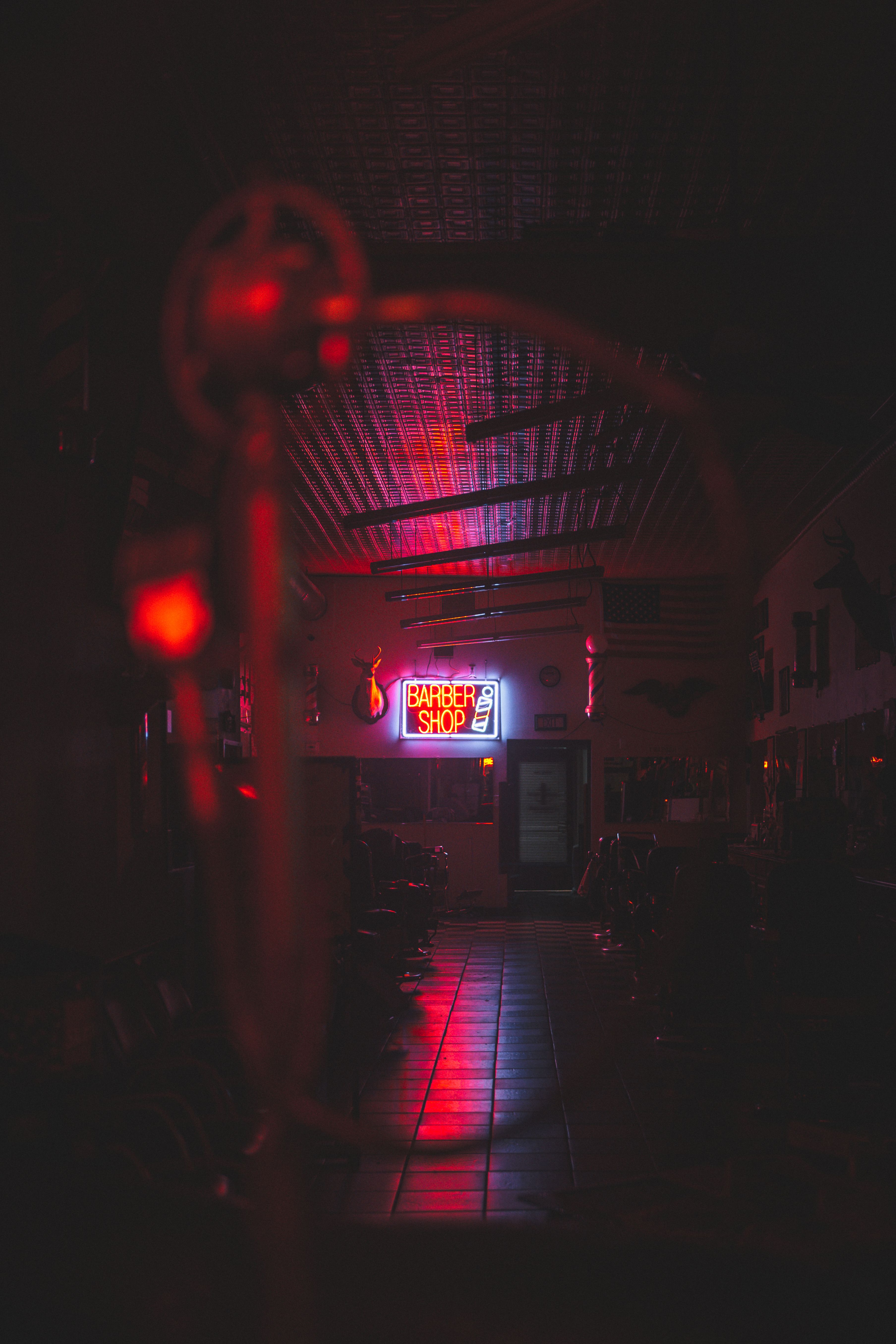 Modern barbershop interior