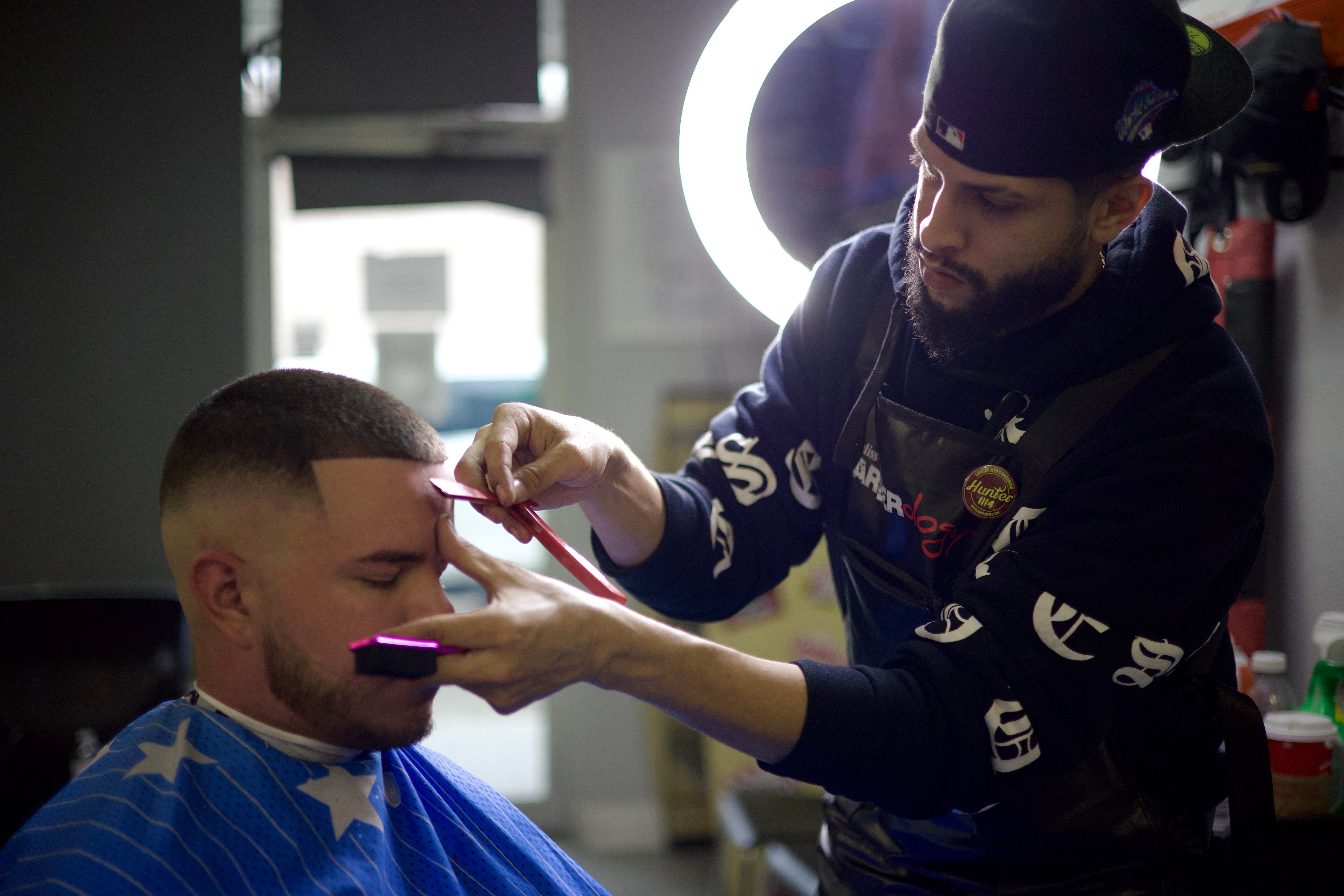 Modern fade haircut