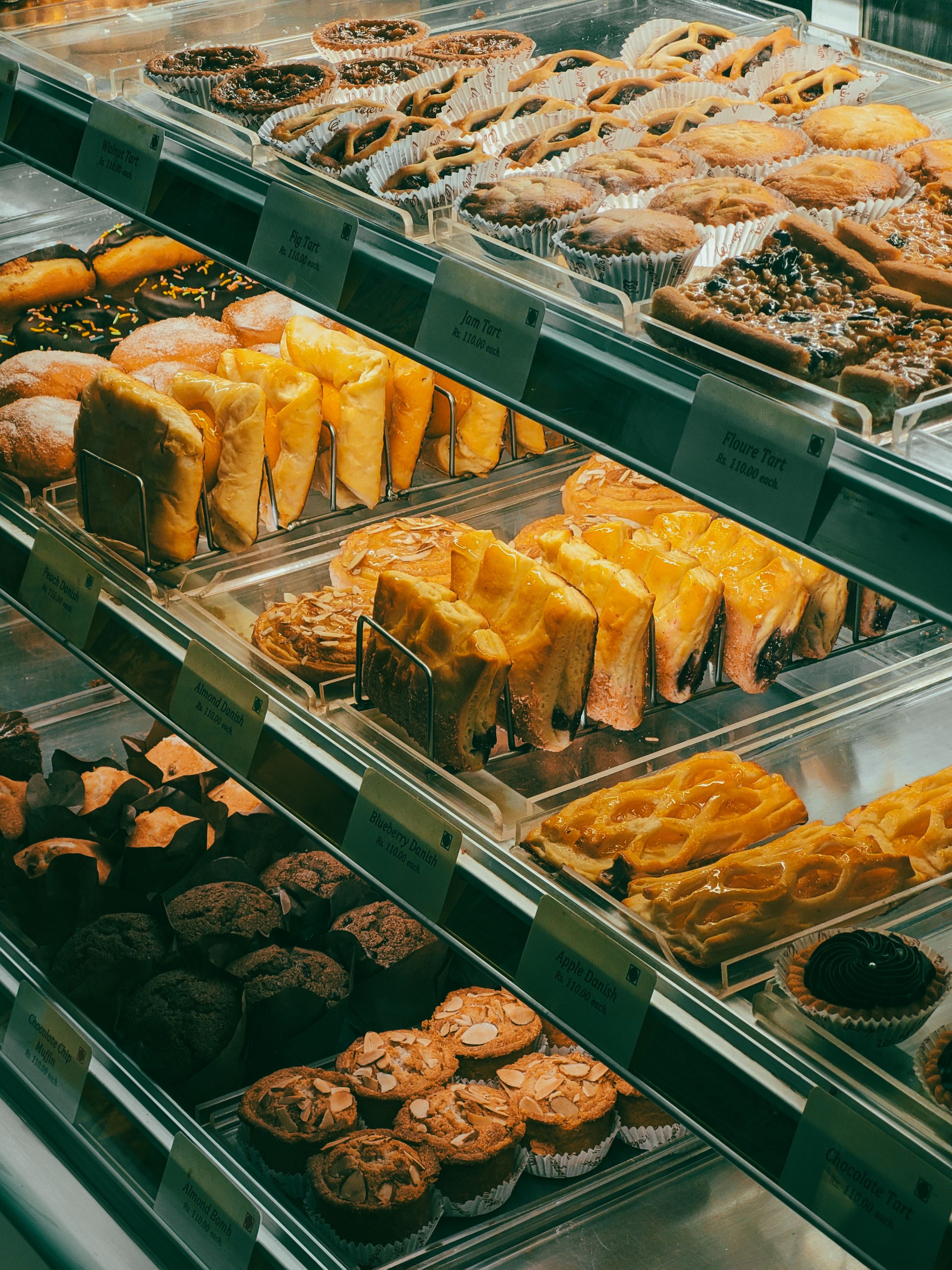 Fresh bakery pastries