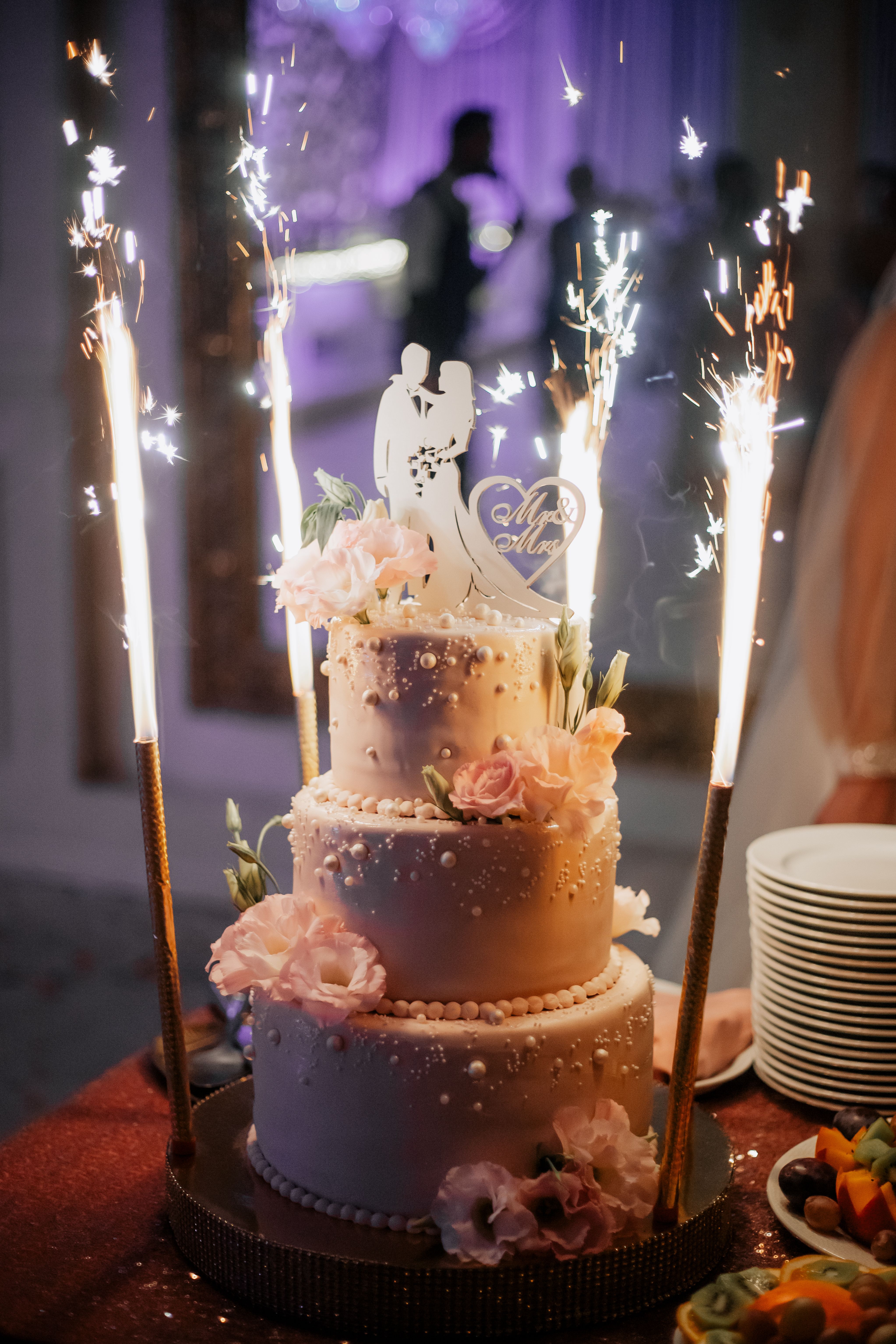 Elegant custom celebration cake