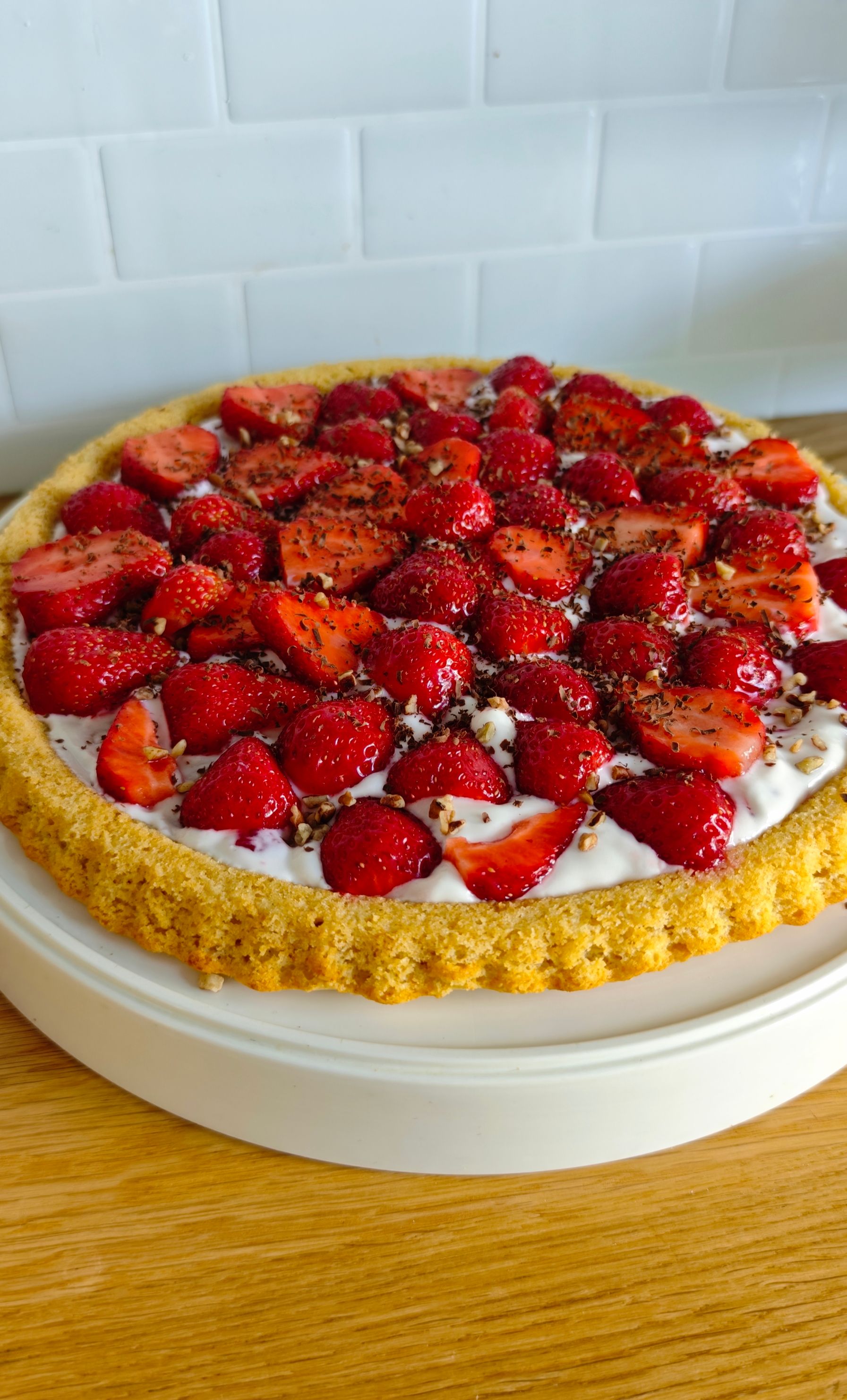 Fresh strawberry tart